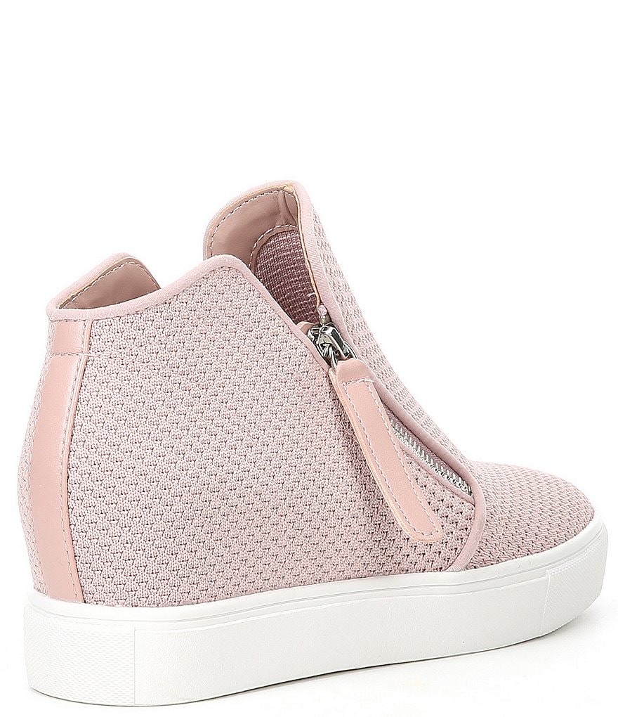Donald Pliner Pelham Neoprene Mixed Leather Slip-On Wedge Sneakers