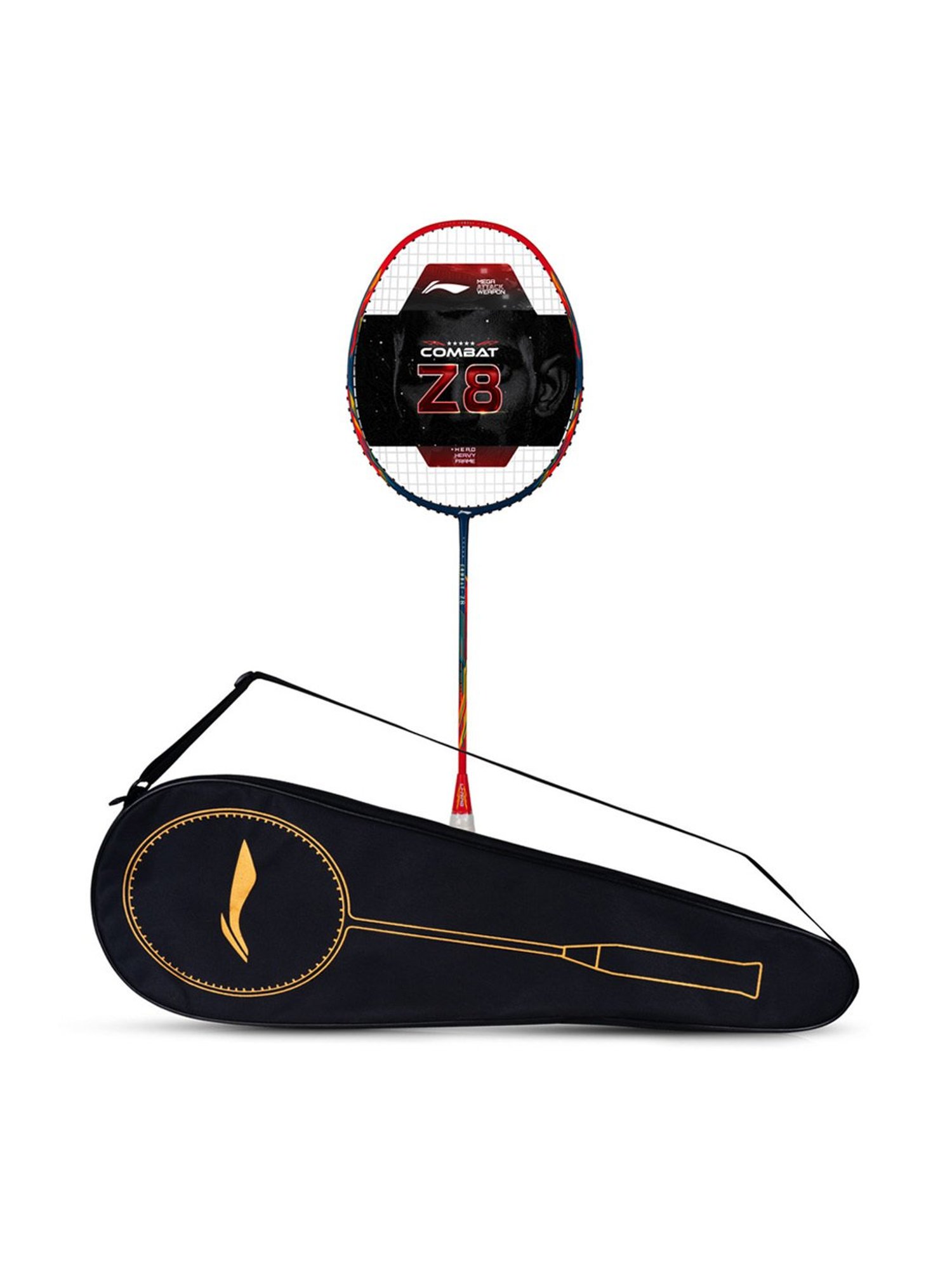 Li-Ning Combat Z8 Badminton Racket (Red) Size - Medium