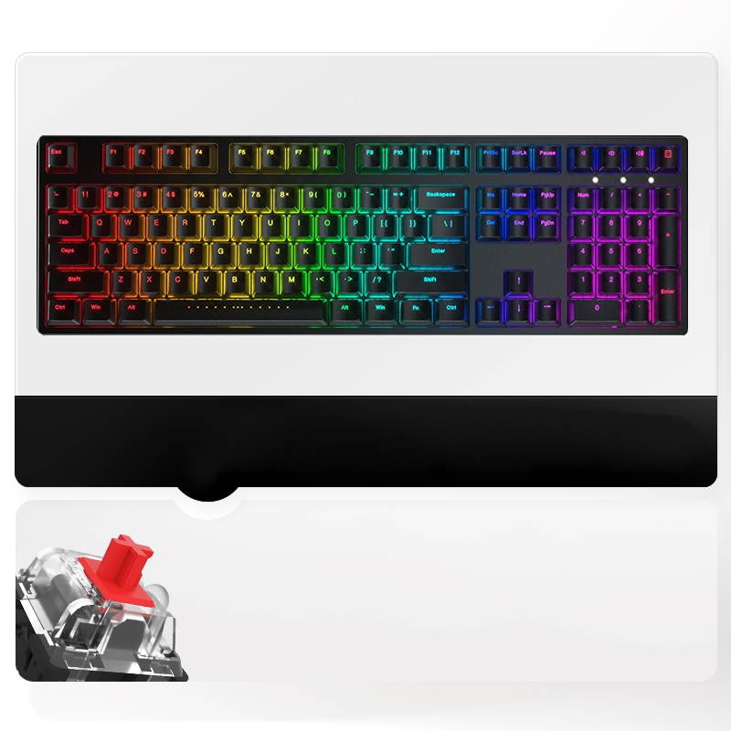 iKBC  F410 108-key RGB Backlit  Cherry MX Switch Mechanical Gaming Keyboard, N-key Rollover, PBT Keycaps
