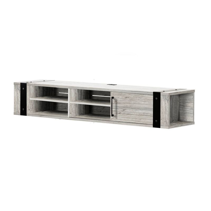 Munich Wall Mounted Media Console for TVs up to 75" Seaside Pine - South Shore