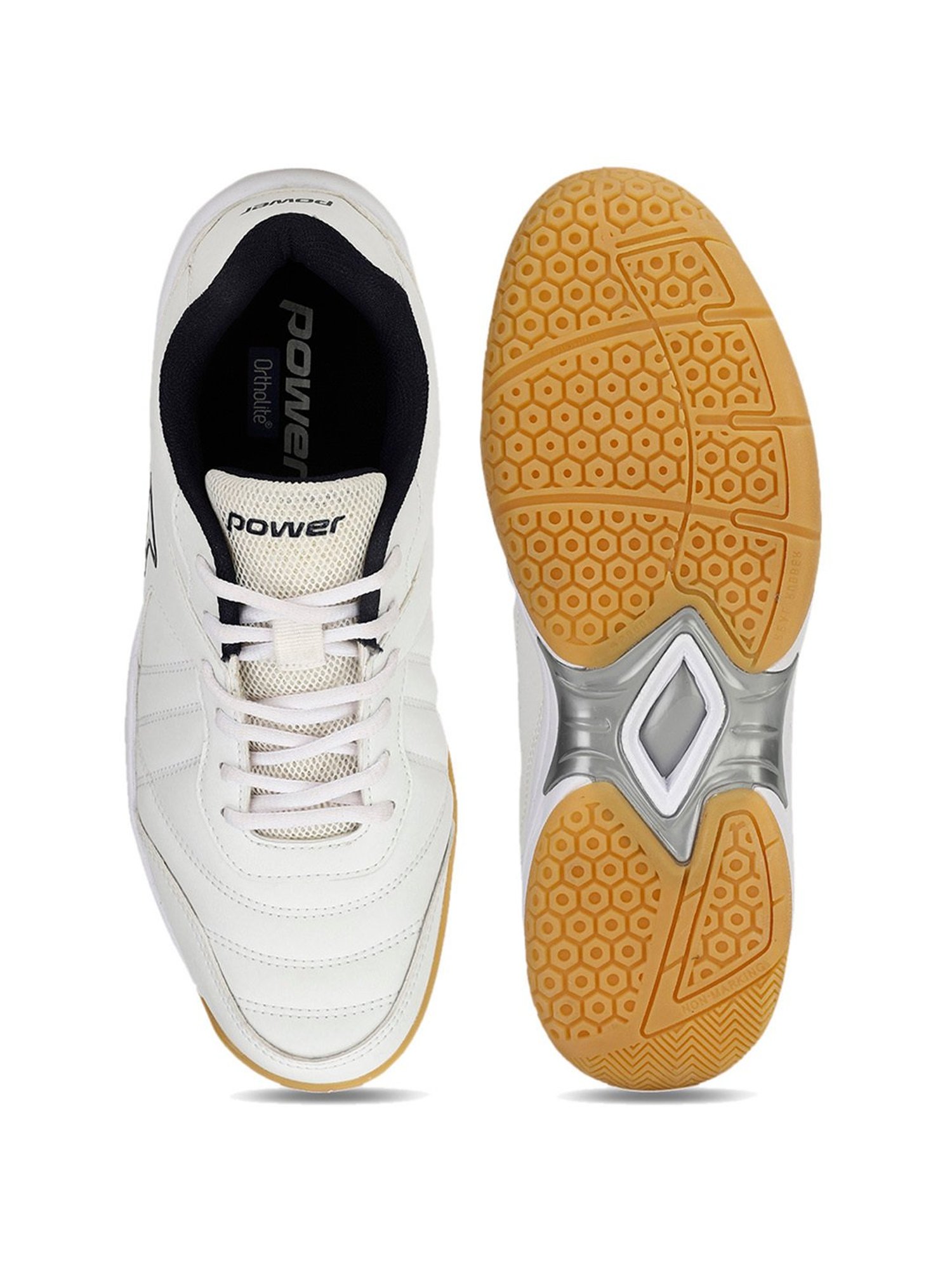 Power by Bata Men's White Running Shoes