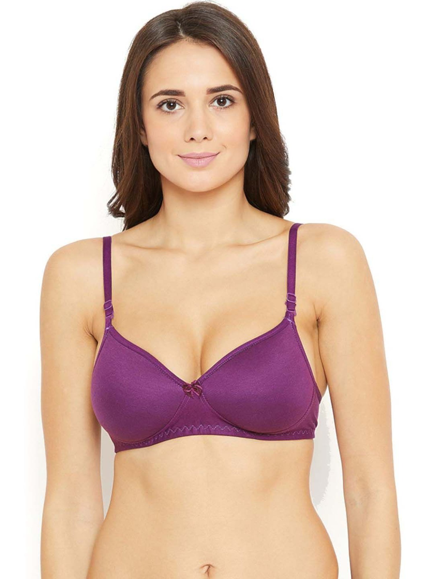 N-Gal Maroon & Purple Everyday Bras - Pack Of 2