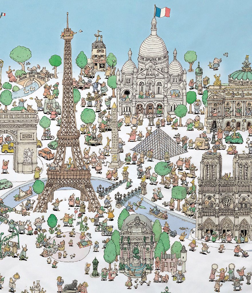 Atelier Choux Paris Paris/Carousel Reversible Quilt