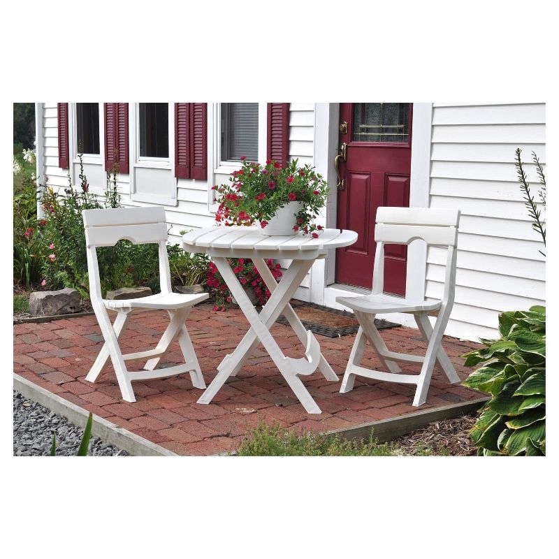 Quik Fold Café Tables - White - Adams