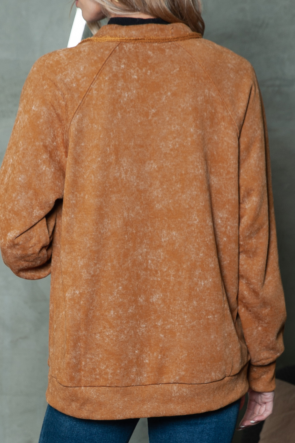 Khaki Snap Button Casual Jacket with Flap Pockets