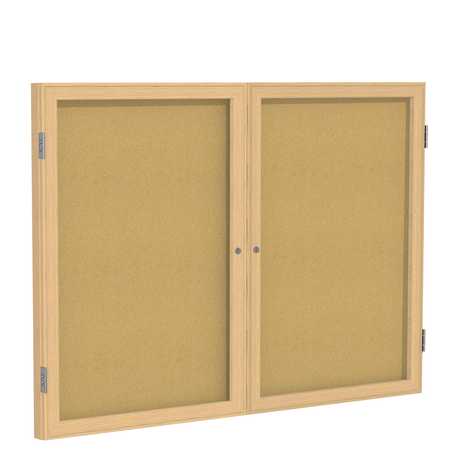 GHENT PW23648K Enclosed Cork Bulletin Board 36x48", 1 Door