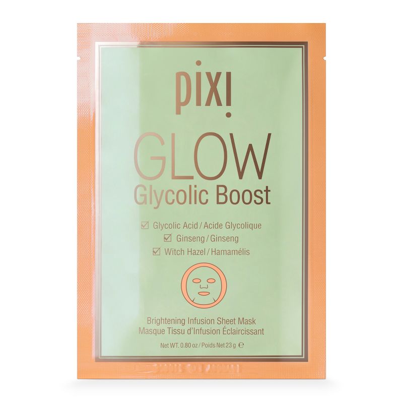 Pixi by Petra GLOW Glycolic Boost - Brightening Face Mask Sheet - 0.8oz
