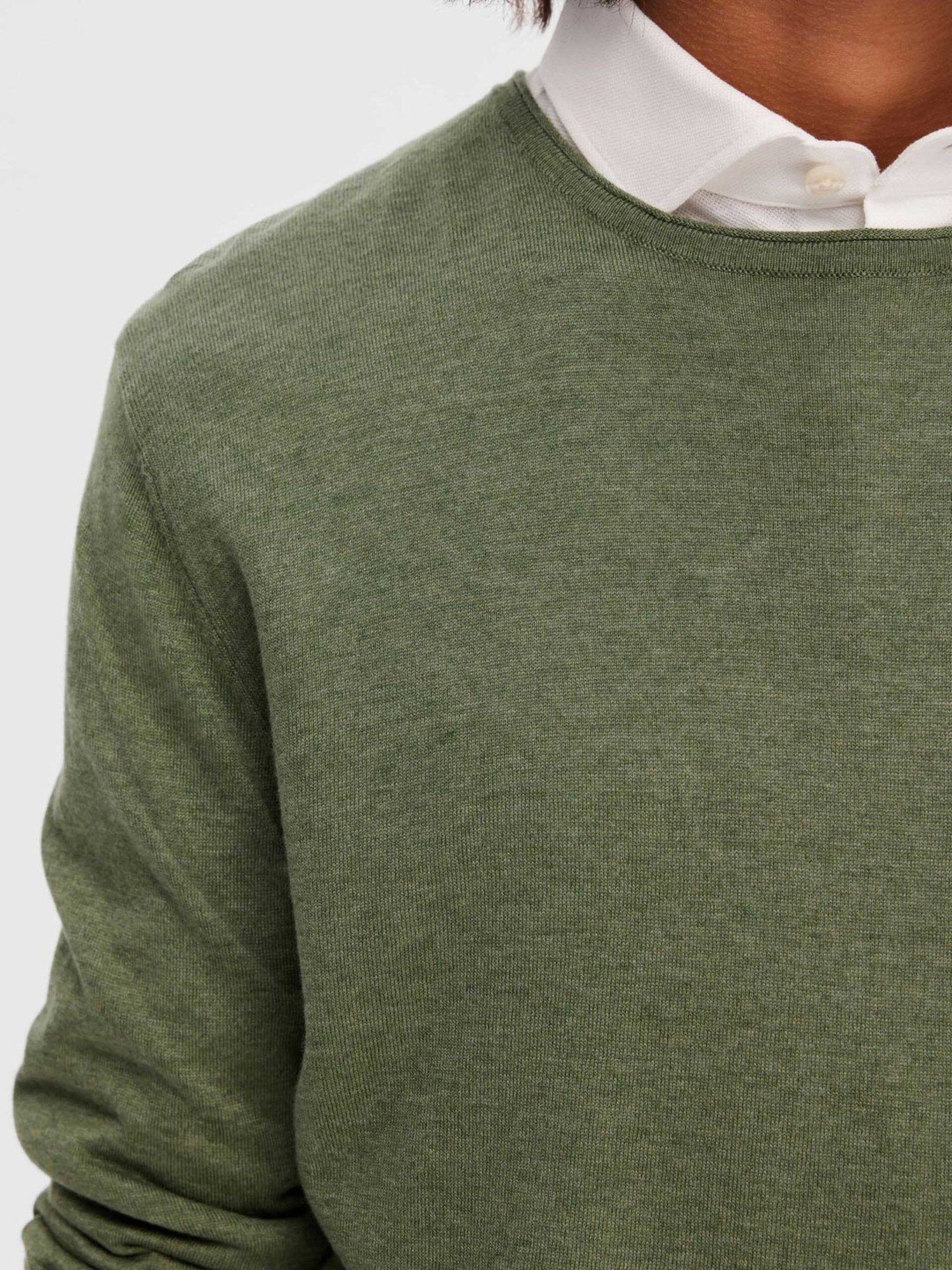 SELECTED HOMME Green Regular Fit Sweater