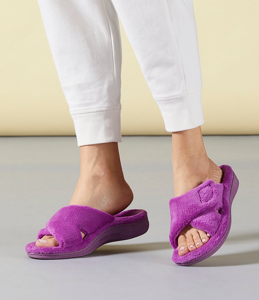 Cabernet Microfiber Terry Slippers