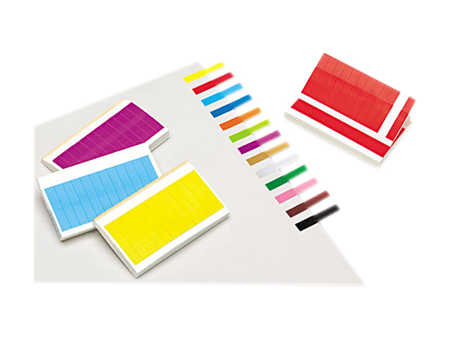 Redi-Tag 20202 Removable/Reusable Page Flags, 13 Assorted Colors, 240 Flags/Pack