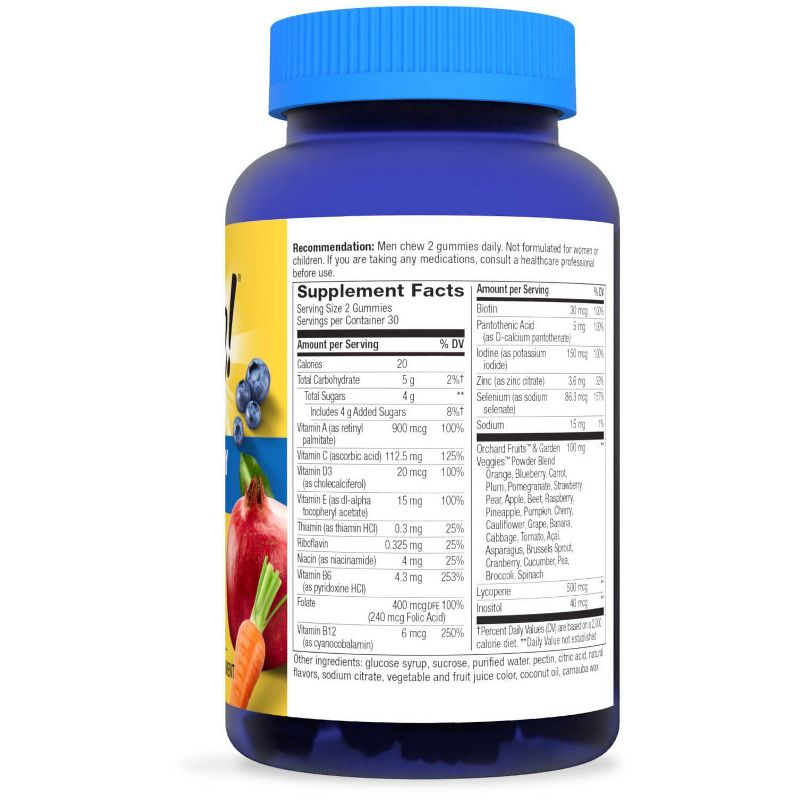 Nature's Way Alive! Men's Gummy Vitamins - Fruit Flavors - 60ct