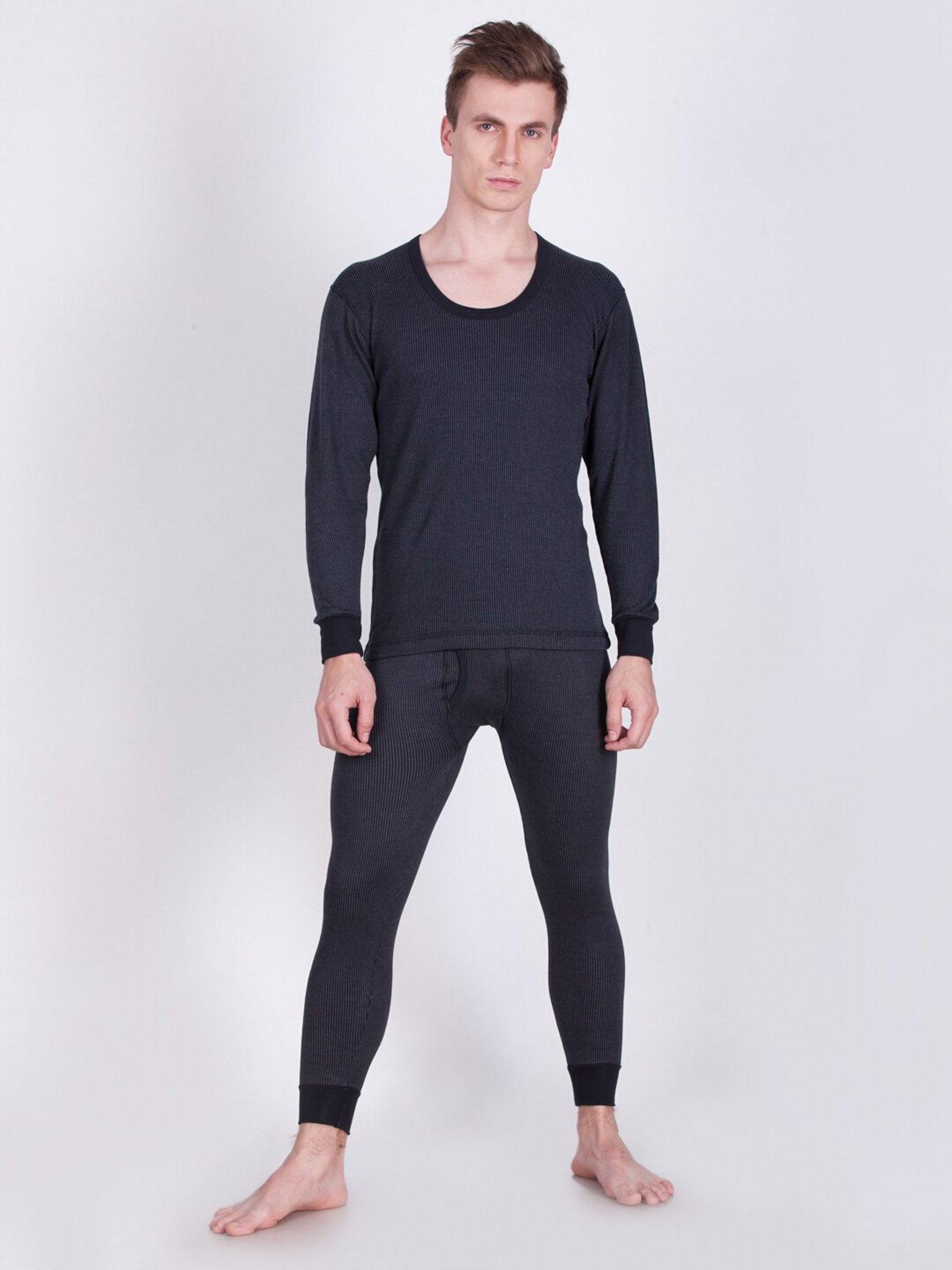 Dollar Black Regular Fit Thermal Top