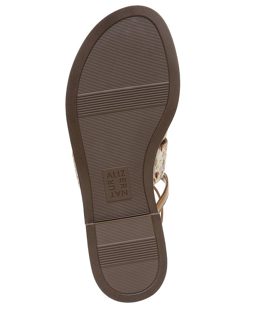 Naturalizer Fianna Snake Print Leather Sandals