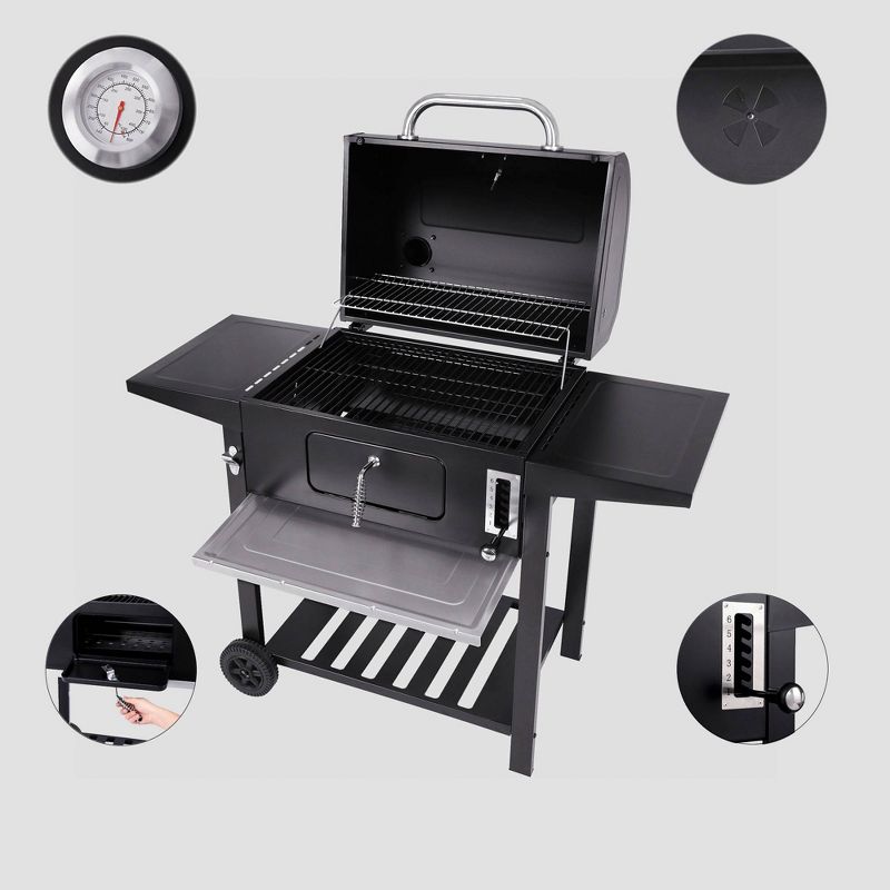 Dyna-Glo Heavy Duty Stainless Charcoal Grill Model DGN405SNC-D