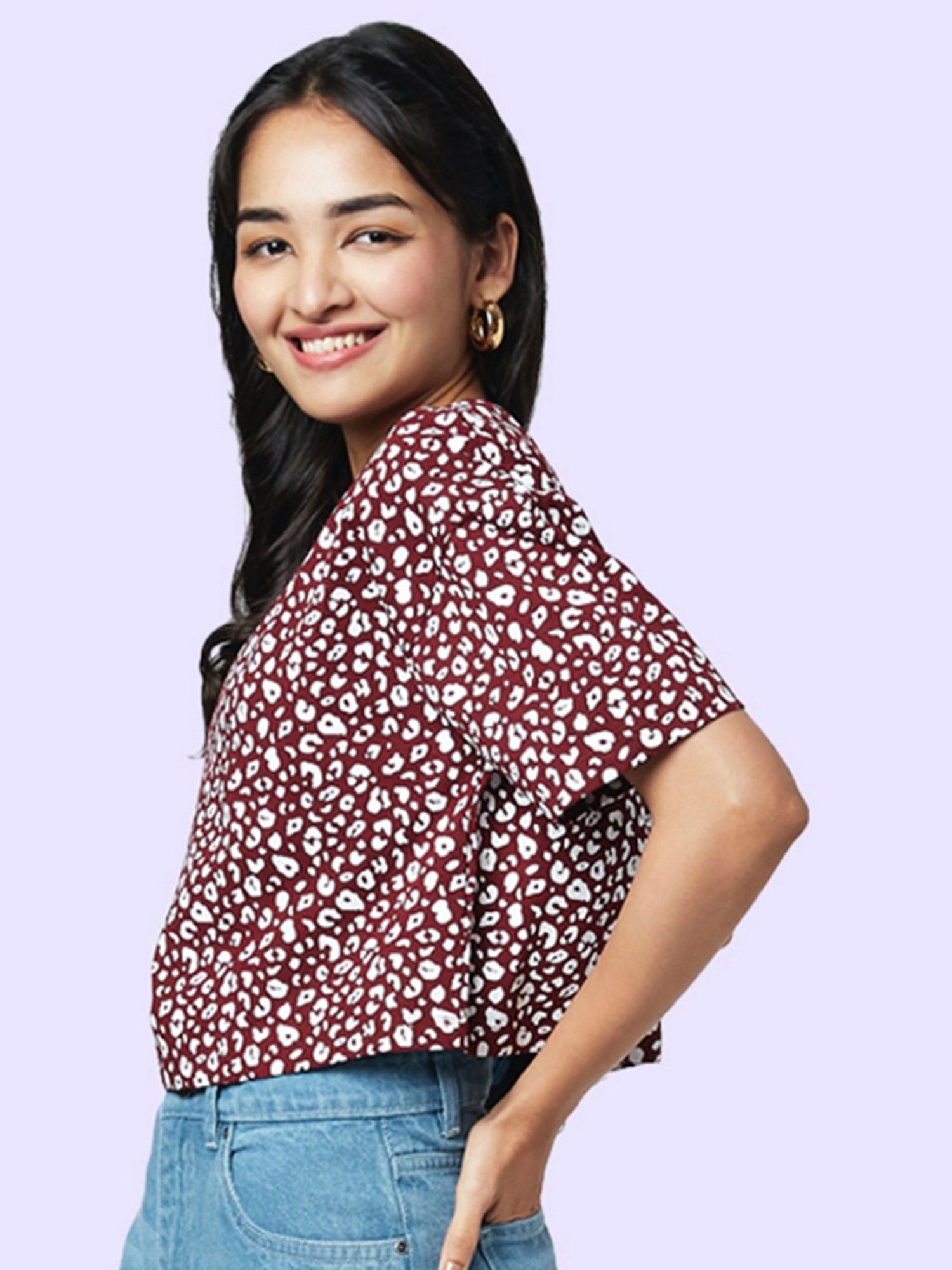 Fame Forever by Lifestyle White Cotton Printed T-Shirt