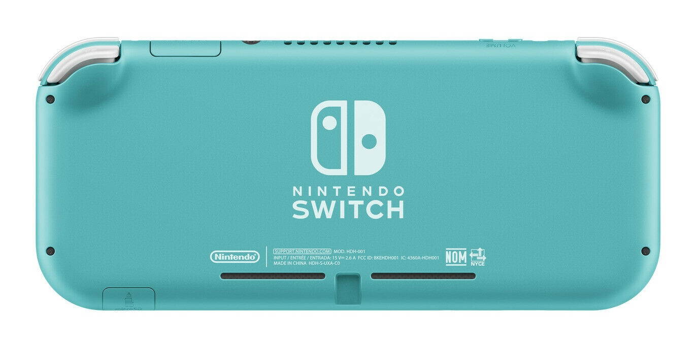 Nintendo Switch Lite (Turquoise) With Super Smash Bros + 6Ave Cleaning Cloth