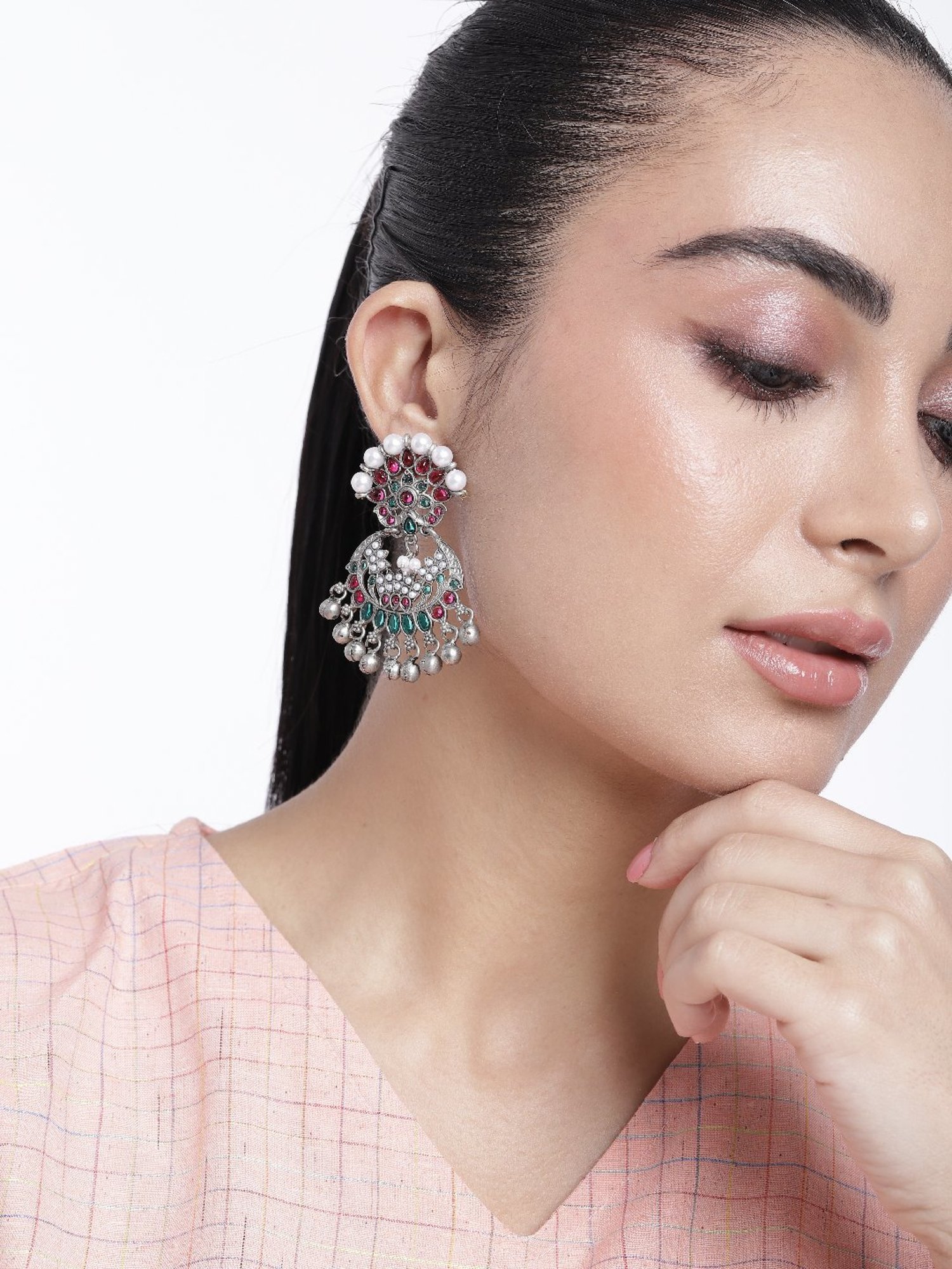 Abdesigns Enthralling German Silver Earrings