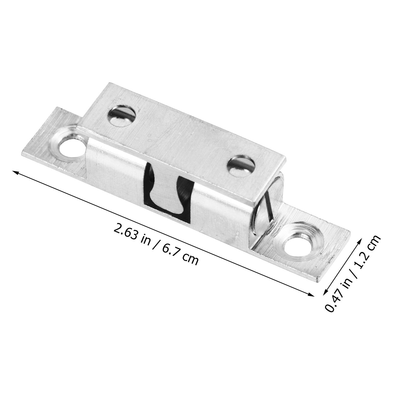 6pcs Goden Double Spring Ball Boat Door Stud Catch 70 Copper with 24pcs Screws