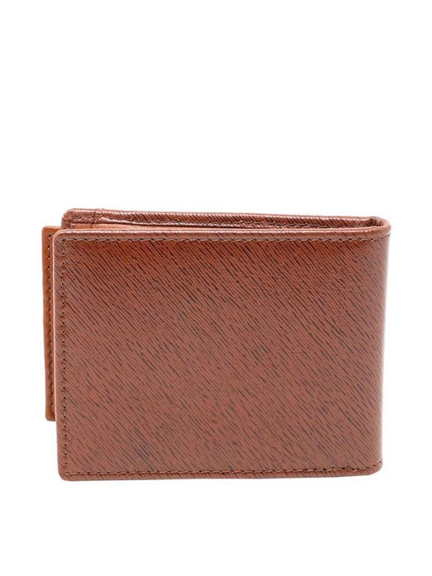 Tohl Tan Casual Leather Bi-Fold Wallet with Card Holder for Men