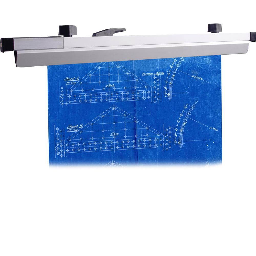 Lorell Hanging Clamps 1" Exp. 36" L 6/BX Aluminum 69504