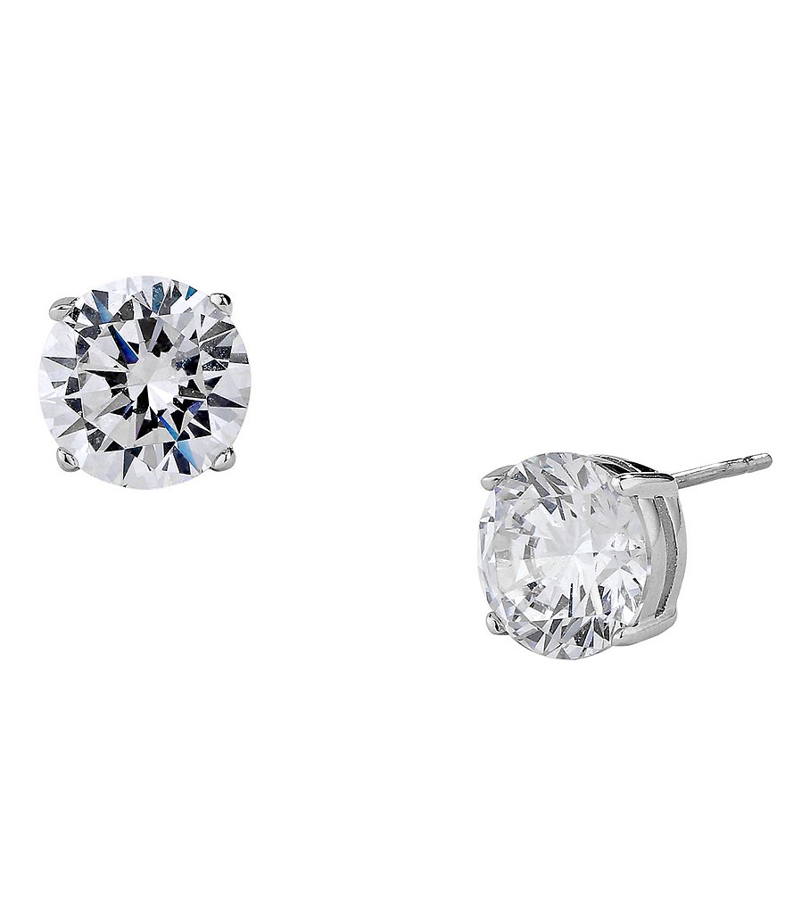 Nadri Large Cubic Zirconia Stud Earrings