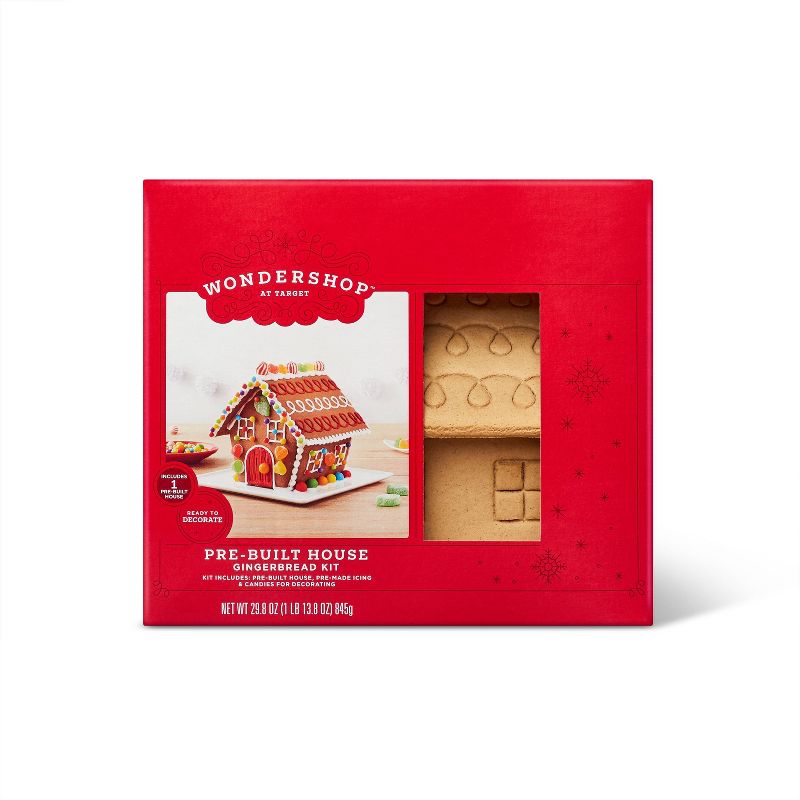 Holiday Pre-Built Gingerbread House - 29.8oz - Wondershop™