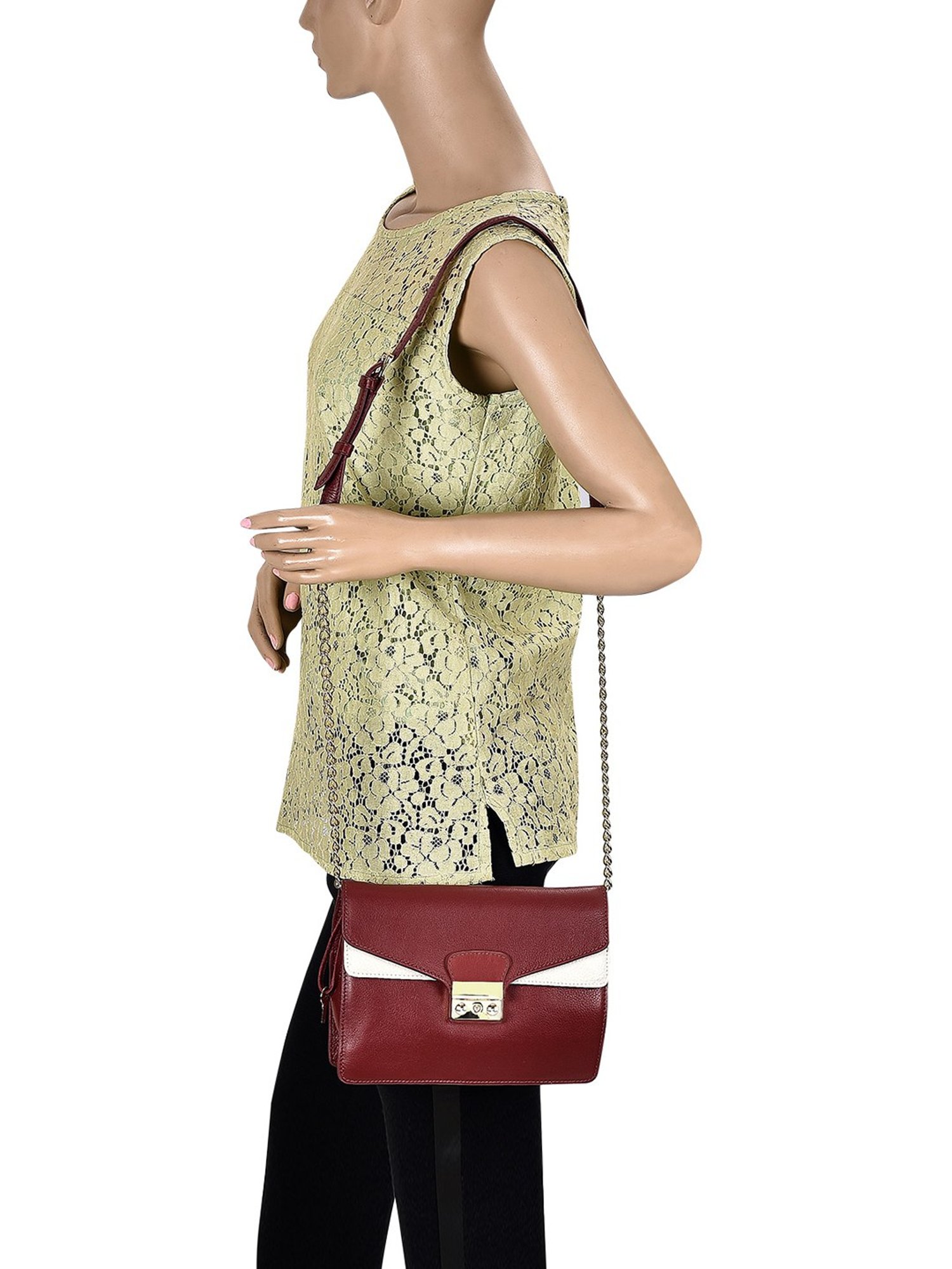 Eske Lydia Wine & Vanilla Solid Medium Sling Handbag