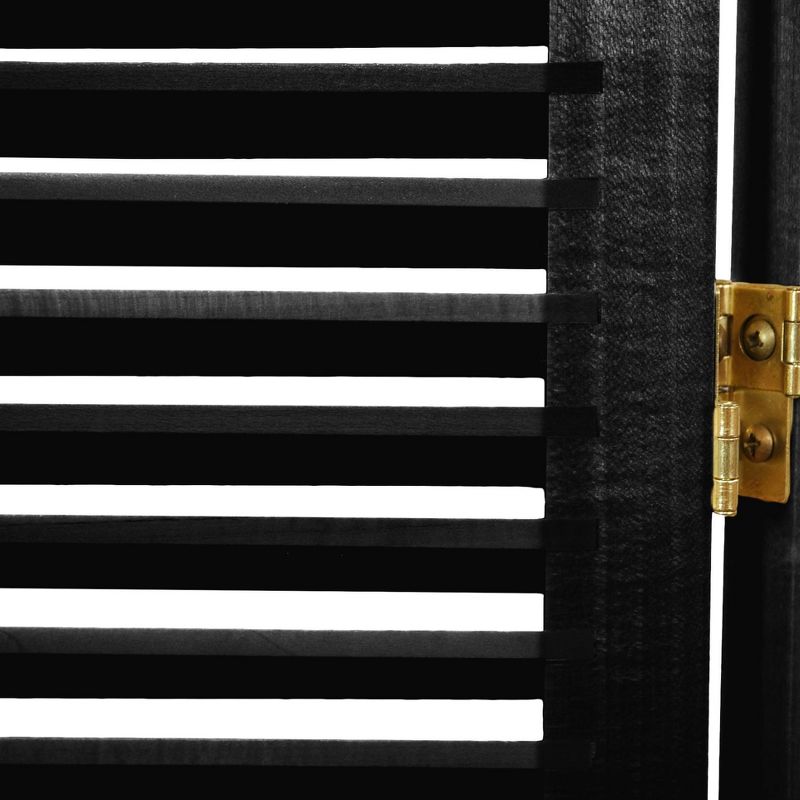 6 ft. Tall Beadboard Divider - Black (4 Panels)