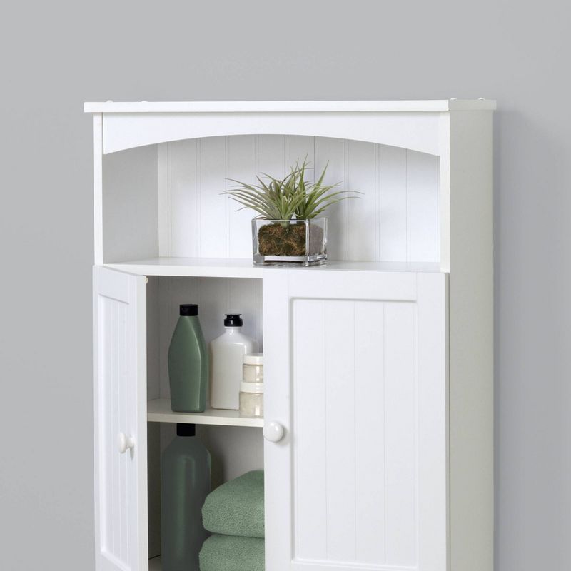 Country Cottage Space Saver 2 Doors Wood White - Zenna Home