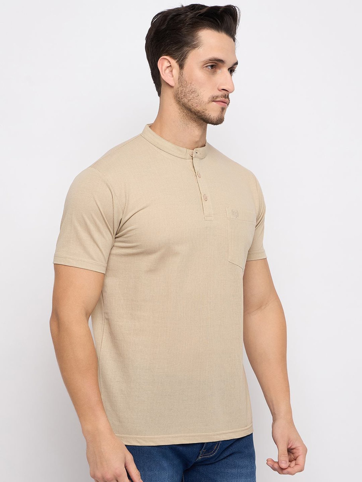 Duke Beige Regular Fit T-Shirt