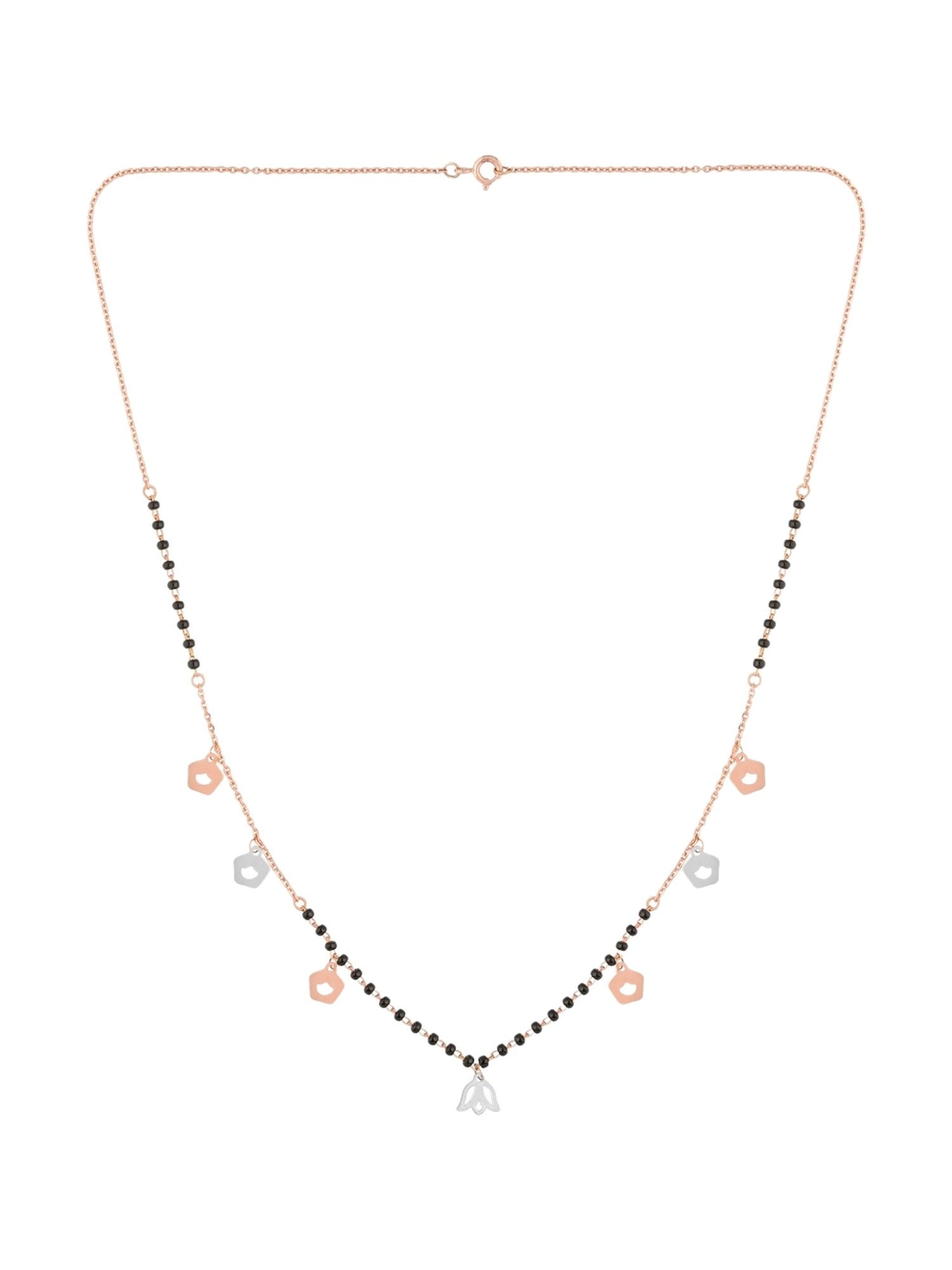 Malabar Gold and Diamonds 18k (750) BIS Hallmark  Two Tone Gold Mangalsutra For Women