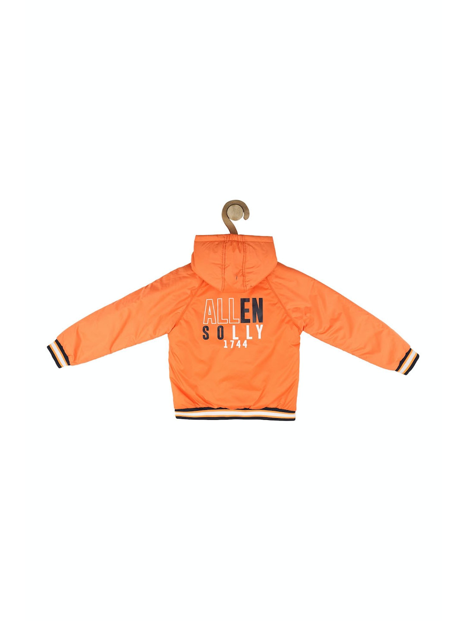 Allen Solly Kids Orange Solid Full Sleeves Jacket