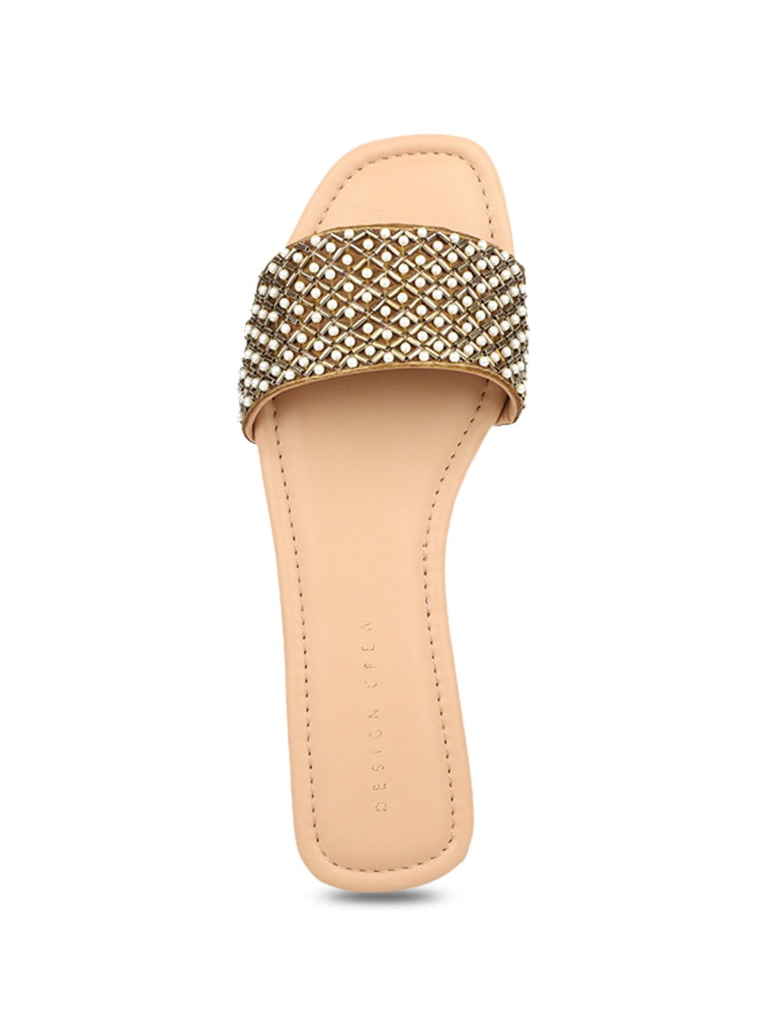 Design Crew Women's Bronze Casual Sandals