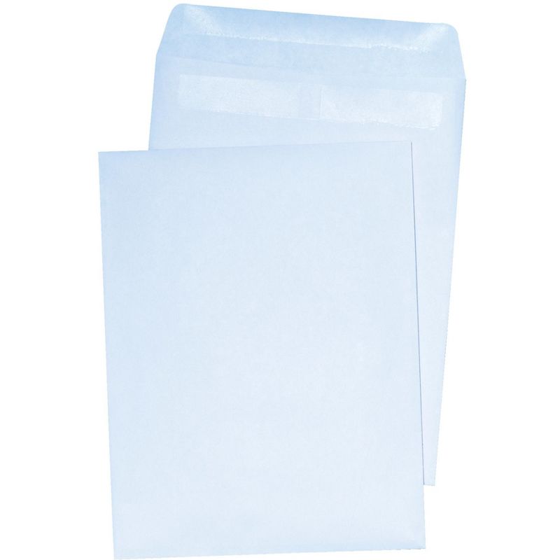 School Smart No Clasp Catalog Envelopes, 9 x 12 Inches, White, pk of 100