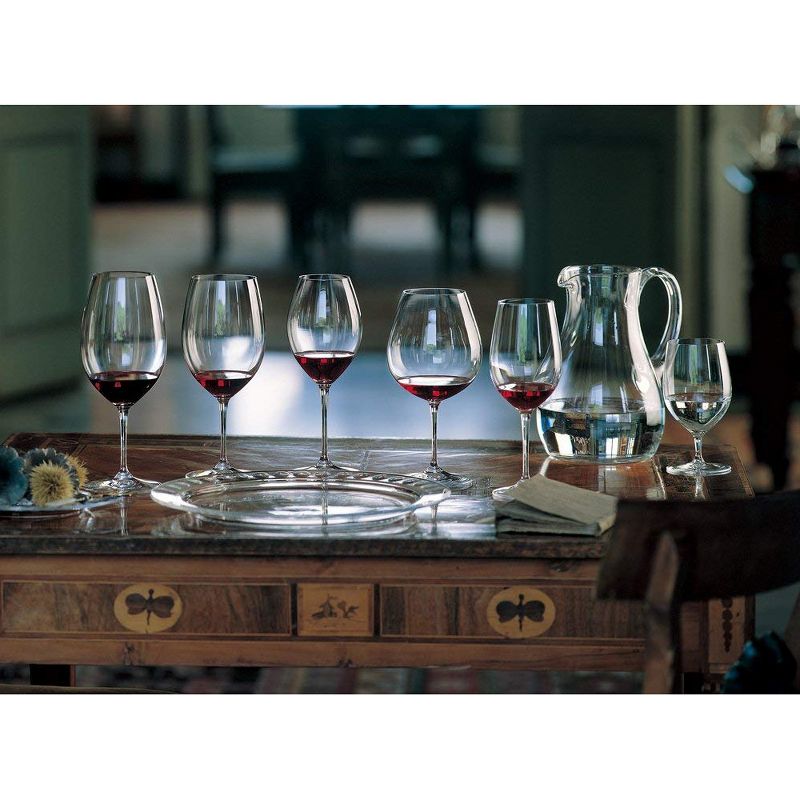 Riedel 6416/07 VINUM Stemmed Pinot Noir Crystal Red Wine Dishwasher Safe Glassware, Set of 2, Clear