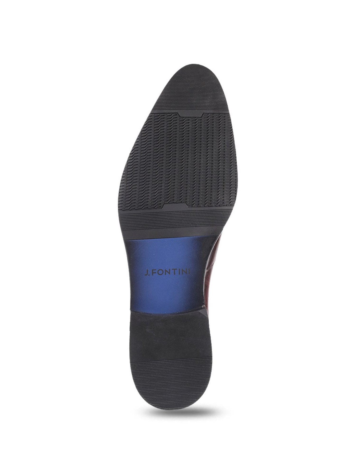 J. Fontini by Mochi Men's Maroon Shoe Lace-up