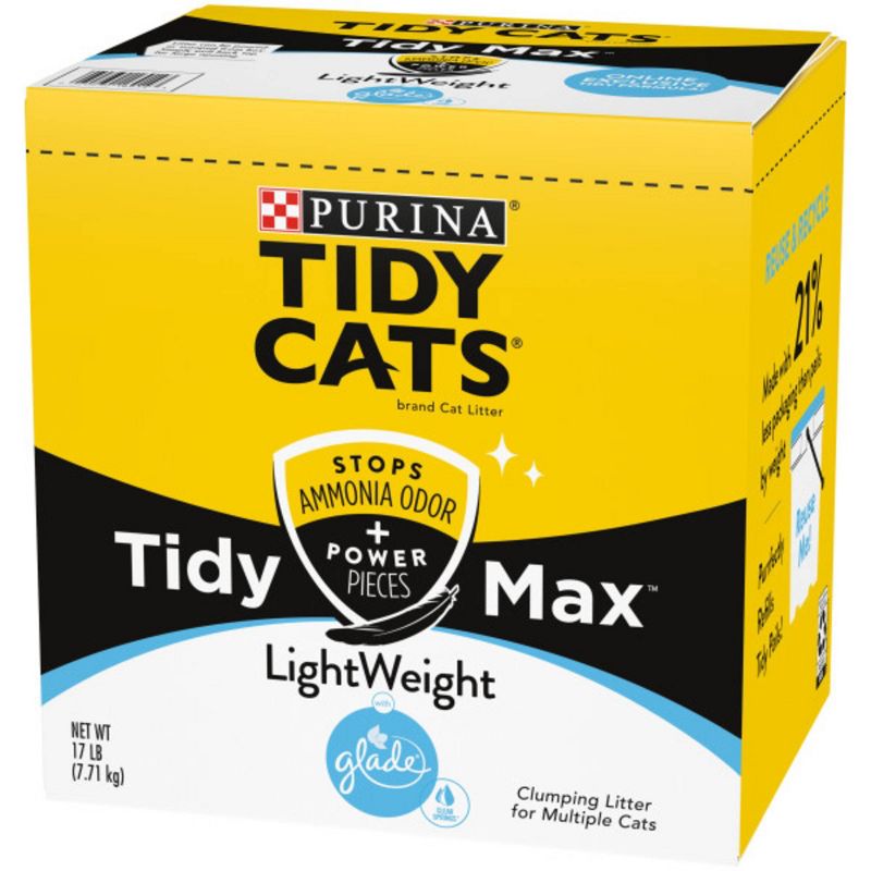 Tidy Cats Max Glade Clear Spring Lightweight - 17lb