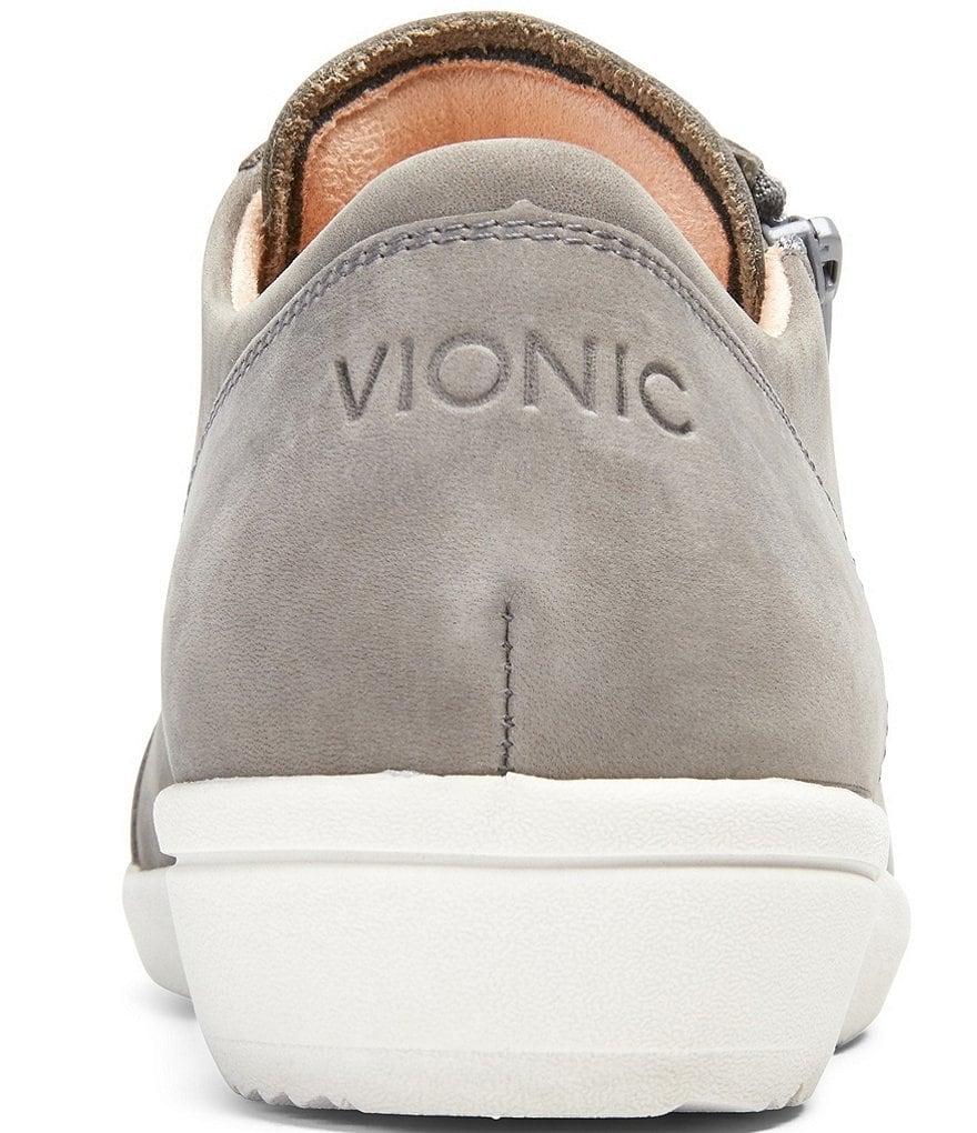 Vionic Abigail Suede Textile Lace-Up Sneakers
