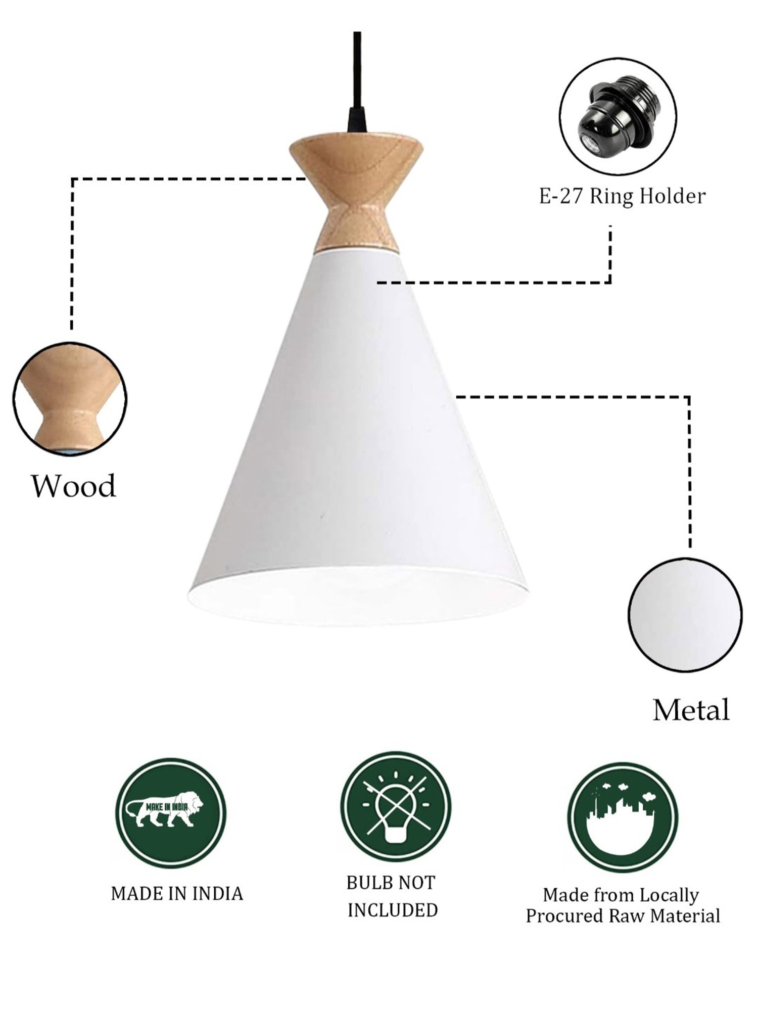 Large Rectangle Natural Lampshade Linen - Project 62™