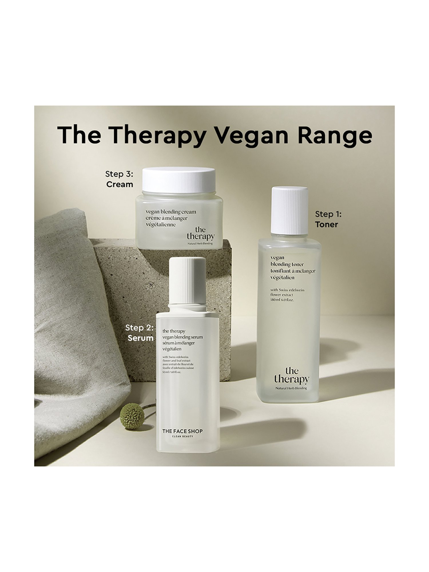 The Face Shop Therapy Organic Vegan Blending Cream - 60 ml