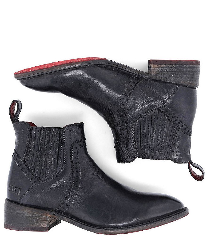 Bed Stu Ellice Leather Chelsea Block Heel Booties