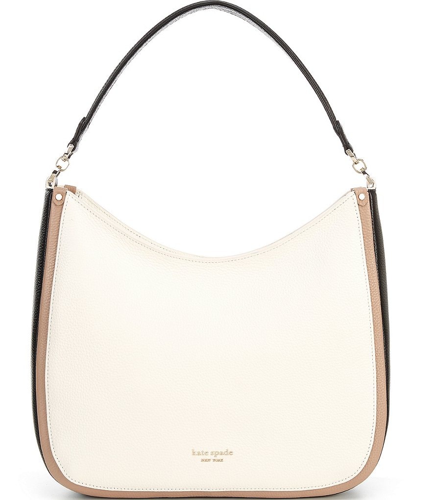 kate spade new york Pebbled Leather Roulette Large Hobo Bag