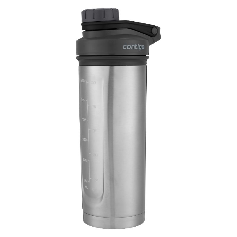 Contigo 24oz Shake and Go Fit Thermalock Hydration Bottle Silver