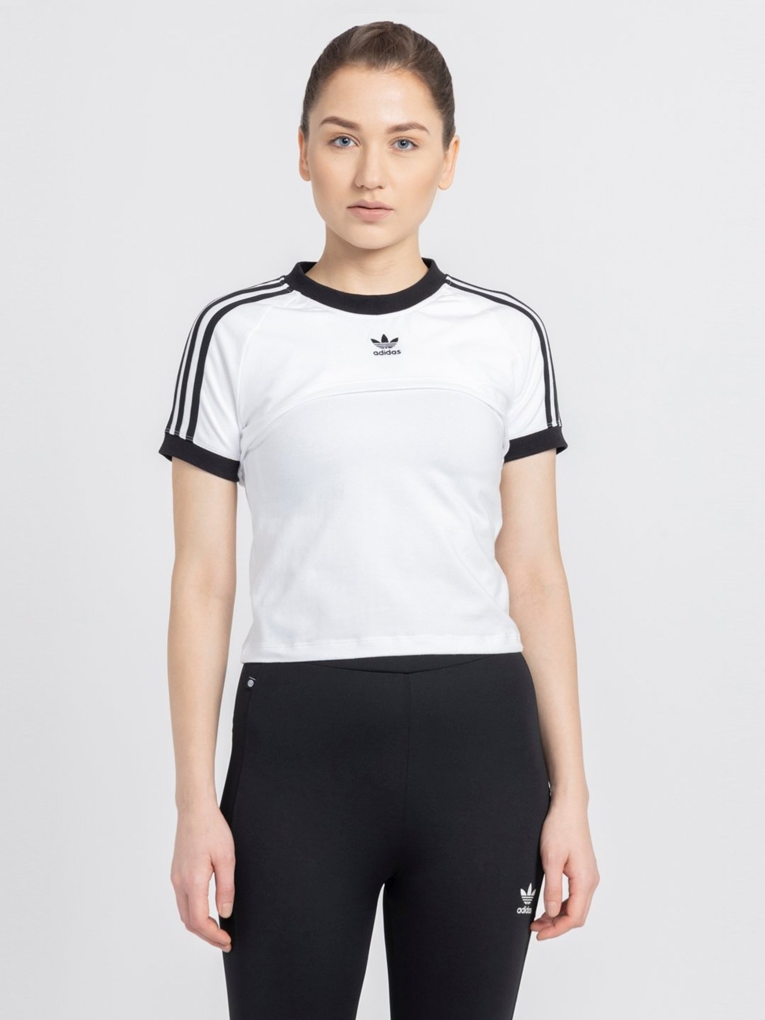 Adidas Originals White Cotton T-Shirt
