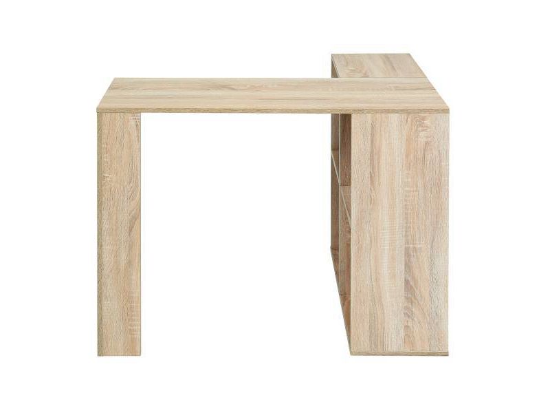 Sandy Modern Wooden Office Desk with Storage Compartments Tan - AC Pacific