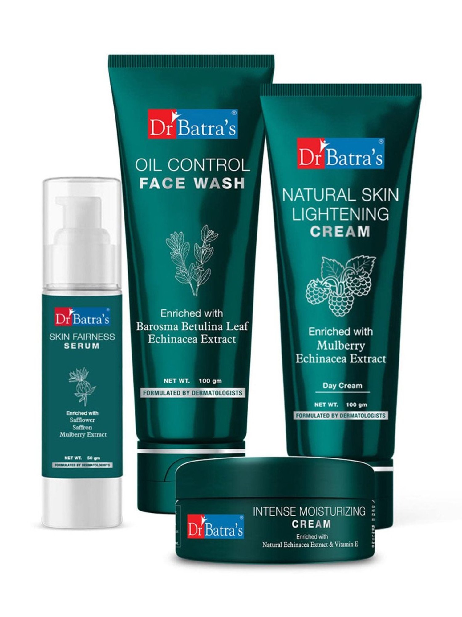 Dr. Batra's Skin Fairness Serum, Face Wash Oil Control, Lightening & Moisturizing Cream
