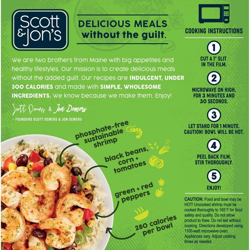 Scott & Jon's Cilantro Lime Shrimp Frozen Rice Bowl - 8oz