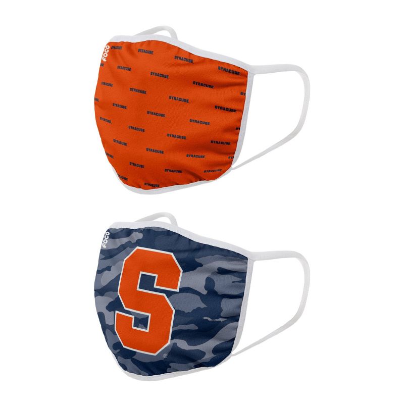 NCAA Syracuse Orange Youth Clutch Printed Face Covering 2pk
