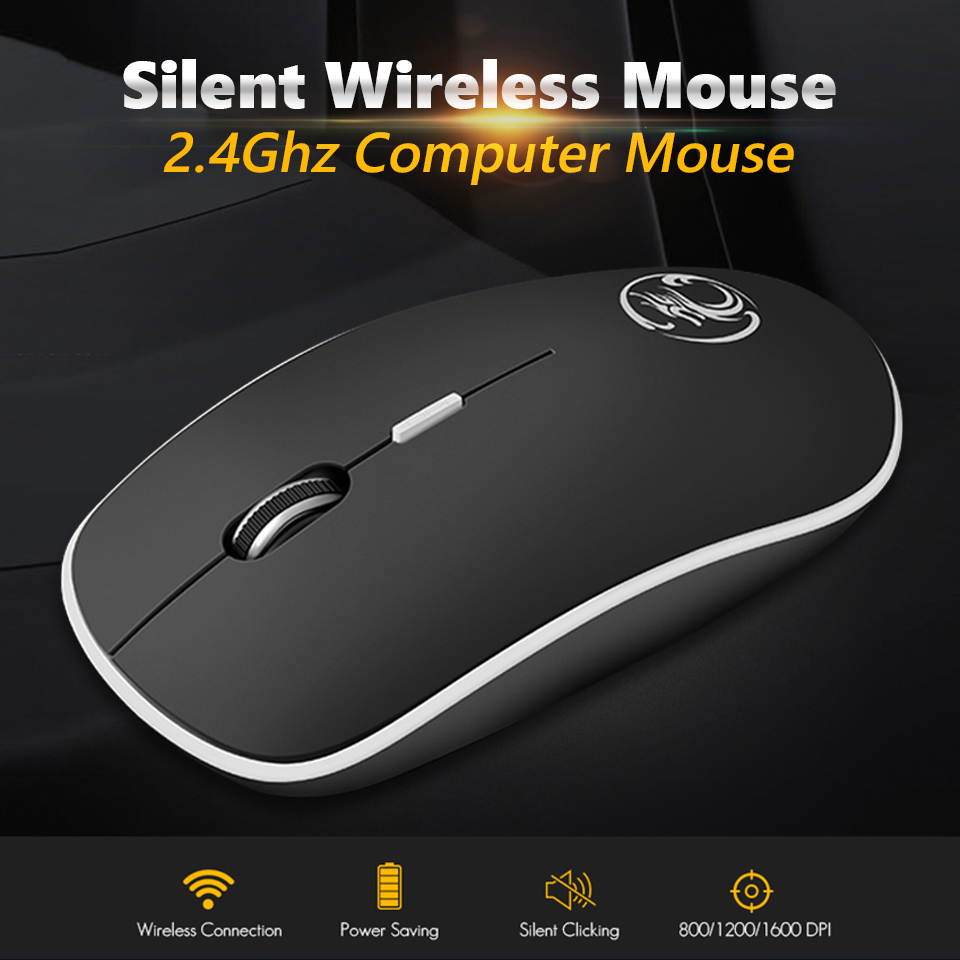 Silent Wireless Mouse PC Computer Mouse Gamer Ergonomic Mouse Optical Noiseless USB Mice Silent Mause Wireless For PC Laptop