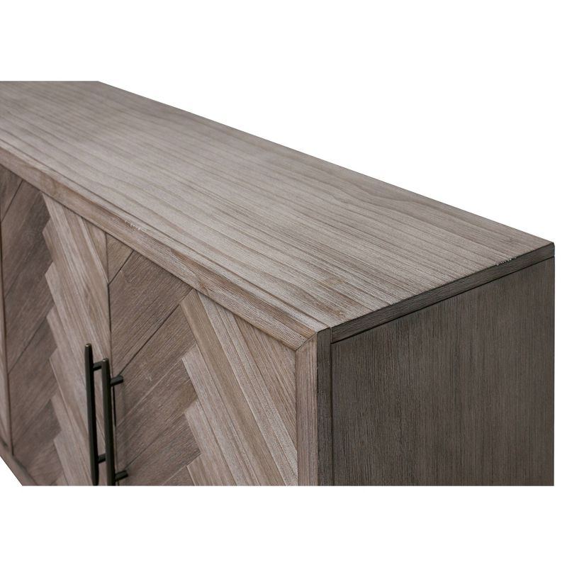 80" Palisades 4 Door Console Gray - Martin Furniture